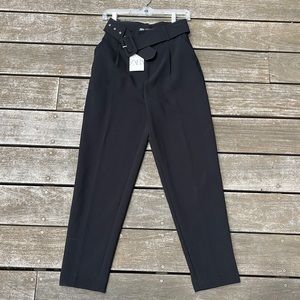 Black Zara pant with removable wide belt!